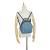 Gucci B Gucci Blue Denim Denim Fabric Small GG Marmont Pearl Backpack Italy