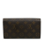 Louis Vuitton AB Louis Vuitton Brown Monogram Canvas Canvas Monogram Sarah Long Wallet France