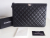 Chanel black clutch bag