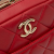 Chanel B Chanel Red Lambskin Leather Leather Small Lambskin Trendy CC Bowling Italy