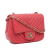 Chanel B Chanel Red Lambskin Leather Leather Mini Square Classic Chevron Lambskin Flap Italy