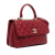 Chanel AB Chanel Red Lambskin Leather Leather Medium Lambskin Trendy CC Top Handle Bag Italy