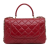 Chanel AB Chanel Red Lambskin Leather Leather Medium Lambskin Trendy CC Top Handle Bag Italy