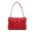 Saint Laurent AB Saint Laurent Red Lambskin Leather Leather Medium LouLou Puffer Shoulder Bag Italy