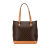 Celine B Celine Brown Coated Canvas Fabric Macadam Tote Italy