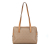 Celine B Celine Brown Beige Coated Canvas Fabric Macadam Shoulder Bag Italy