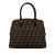 Fendi B Fendi Brown Canvas Fabric Zucca Satchel Italy