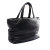 Saint Laurent AB Saint Laurent Black Lambskin Leather Leather Tote Italy