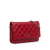 Chanel B Chanel Red Lambskin Leather Leather Classic Lambskin Wallet on Chain Italy