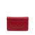 Chanel B Chanel Red Lambskin Leather Leather Classic Lambskin Wallet on Chain Italy