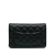 Chanel AB Chanel Black Lambskin Leather Leather CC Quilted Lambskin Wallet On Chain Italy