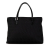 Fendi B Fendi Black Canvas Fabric Small Zucchino Tote Italy