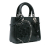 Christian Dior AB Dior Black N/a Leather Medium Ceramic Effect Deerskin Patchwork Love Lady Dior Italy