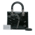 Christian Dior AB Dior Black N/a Leather Medium Ceramic Effect Deerskin Patchwork Love Lady Dior Italy