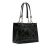 Christian Dior AB Dior Black Calf Leather Small skin Archicannage Essential Tote Italy