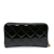 Chanel B Chanel Black Patent Leather Leather CC Quilted Patent Zip Around Long Wallet Italy