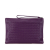 Bottega Veneta AB Bottega Veneta Purple Calf Leather Intrecciato Clutch Italy