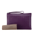 Bottega Veneta AB Bottega Veneta Purple Calf Leather Intrecciato Clutch Italy