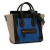 Celine B Celine Blue Calf Leather Nano Tricolor Luggage Tote Italy