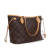 Louis Vuitton B Louis Vuitton Brown Monogram Canvas Canvas Monogram Neverfull PM France