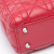 Christian Dior AB Dior Red Lambskin Leather Leather Mini Lambskin Cannage Lady Dior Italy