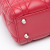 Christian Dior AB Dior Red Lambskin Leather Leather Mini Lambskin Cannage Lady Dior Italy