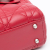 Christian Dior AB Dior Red Lambskin Leather Leather Mini Lambskin Cannage Lady Dior Italy