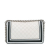 Chanel B Chanel White Ivory Lambskin Leather Leather Medium Bicolor Lambskin and Rubber Boy Flap France