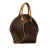 Louis Vuitton B Louis Vuitton Brown Monogram Canvas Canvas Monogram Ellipse MM France