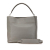 Fendi B Fendi Gray Calf Leather Selleria Anna Satchel Italy