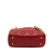 Christian Dior B Dior Red Lambskin Leather Leather Mini Lambskin Cannage Studded Supple Lady Dior Italy