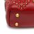 Christian Dior B Dior Red Lambskin Leather Leather Mini Lambskin Cannage Studded Supple Lady Dior Italy