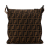 Fendi B Fendi Brown Canvas Fabric Selleria Zucca Crossbody Italy