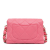 Chanel AB Chanel Pink Lambskin Leather Leather CC Quilted Lambskin Logo Chain Flap Italy