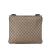 Gucci AB Gucci Brown Beige Coated Canvas Fabric GG Supreme Crossbody Italy