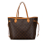 Louis Vuitton B Louis Vuitton Brown Monogram Canvas Canvas Monogram Neverfull MM France