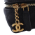 Chanel AB Chanel Black Caviar Leather Leather Mini CC Caviar Chain Zip Around Vanity Bag France