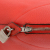 Hermès AB Hermès Red Calf Leather Clemence Clochette with Cadena and Key Set France