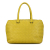 Bottega Veneta B Bottega Veneta Yellow Calf Leather Intrecciato Brick Tote Italy