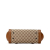 Gucci B Gucci Brown Beige Canvas Fabric GG Bamboo Bullet Shoulder Bag Italy