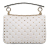 Valentino B Valentino White Calf Leather Rockstud Spike VLTN Satchel Italy