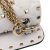 Valentino B Valentino White Calf Leather Rockstud Spike VLTN Satchel Italy