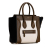 Celine B Celine White with Brown Calf Leather Micro Tricolor Luggage Tote Italy