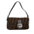 Fendi B Fendi Brown Canvas Fabric Zucca Baguette Italy