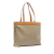 Celine B Celine Brown Beige Coated Canvas Fabric Macadam Tote Italy