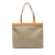 Celine B Celine Brown Beige Coated Canvas Fabric Macadam Tote Italy