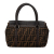 Fendi B Fendi Brown Canvas Fabric Mini Zucca Selleria Linda Italy