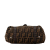 Fendi B Fendi Brown Canvas Fabric Mini Zucca Selleria Linda Italy