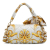 Fendi AB Fendi White with Multi Silk Fabric Versace Fendace Baguette Italy