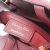 Christian Dior B Dior Red Bordeaux Calf Leather Medium Saddle Italy